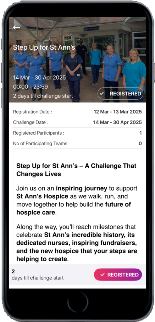 Image of Step Up for St Ann's Hospice Challenge powered by GoVida